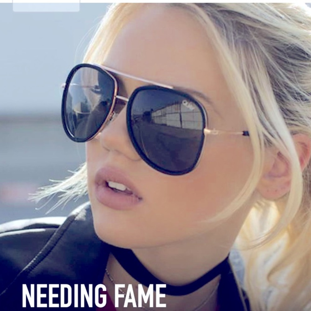 Quay Australia NEEDING FAME Aviator SunglassesNwot